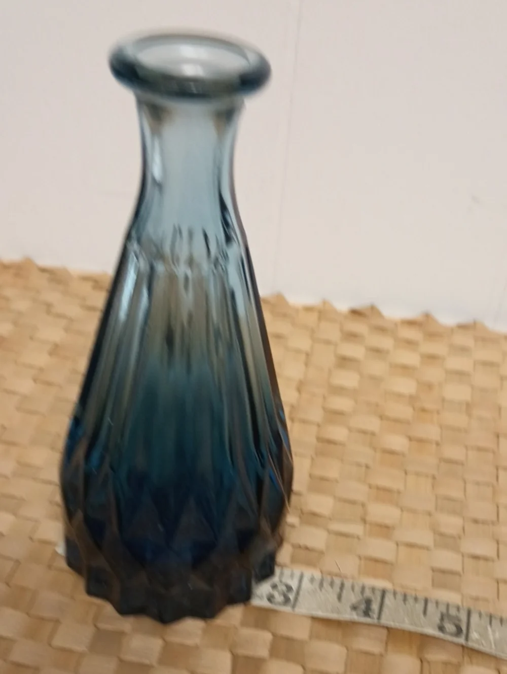 Blue Textured Glass Vase Set - Home Accents